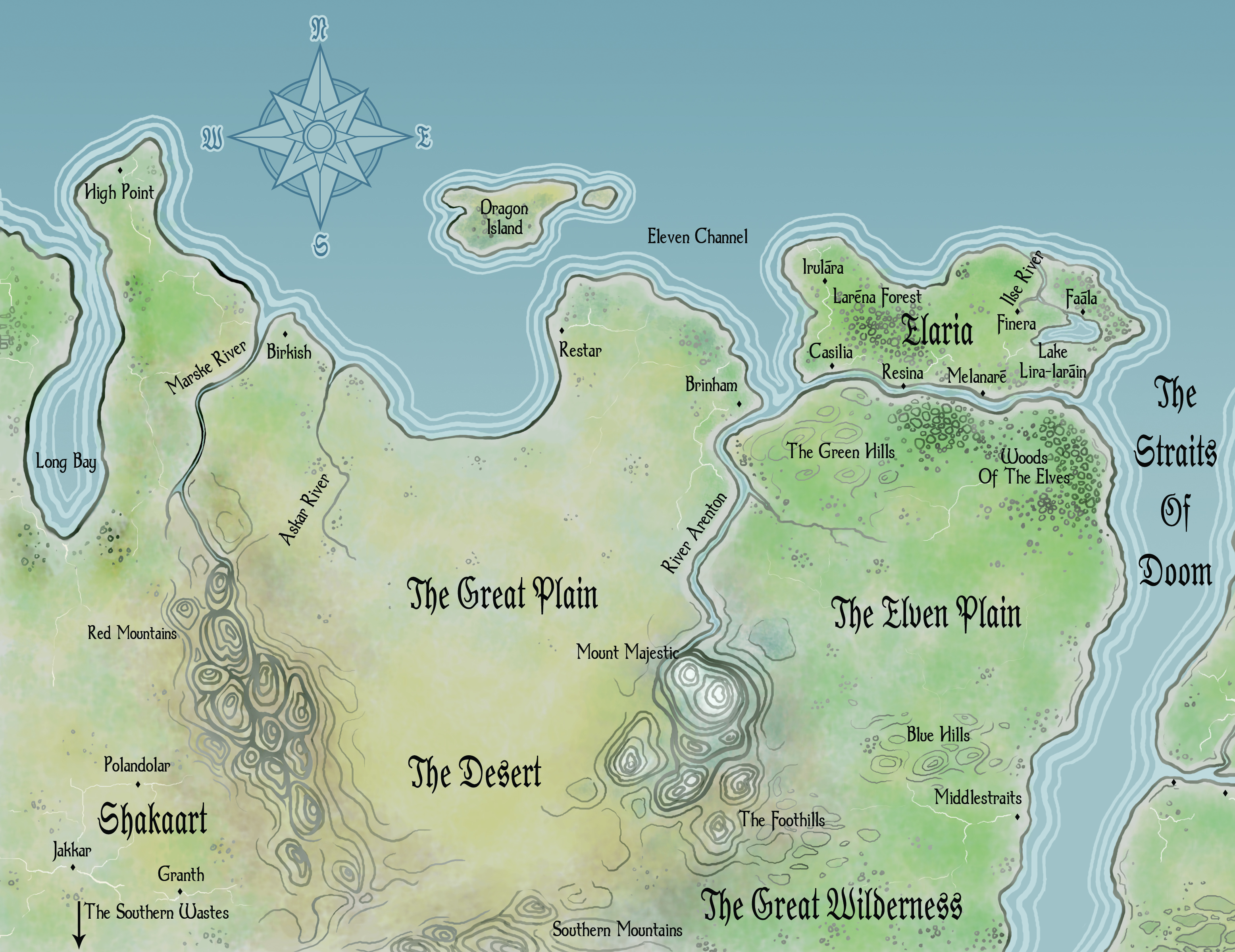 Map of the Western Lands of Tranith Argan